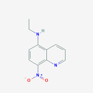 molecular formula C11H11N3O2 B14911229 N-ethyl-8-nitroquinolin-5-amine 