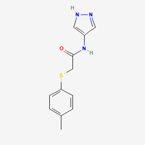 molecular formula C12H13N3OS B14911275 n-(1h-Pyrazol-4-yl)-2-(p-tolylthio)acetamide 