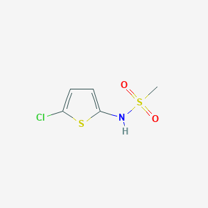 molecular formula C5H6ClNO2S2 B14911547 N-(5-chlorothiophen-2-yl)methanesulfonamide 