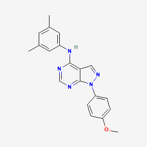 molecular formula C20H19N5O B14911792 N-(3,5-dimethylphenyl)-1-(4-methoxyphenyl)-1H-pyrazolo[3,4-d]pyrimidin-4-amine 