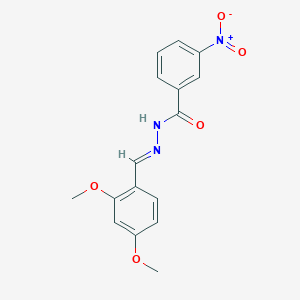 molecular formula C16H15N3O5 B14911887 N'-[(E)-(2,4-dimethoxyphenyl)methylidene]-3-nitrobenzohydrazide 