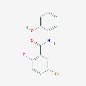 molecular formula C13H9BrFNO2 B14911897 5-bromo-2-fluoro-N-(2-hydroxyphenyl)benzamide 