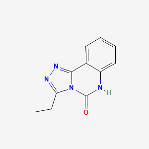 molecular formula C11H10N4O B14911958 3-Ethyl-[1,2,4]triazolo[4,3-c]quinazolin-5(6H)-one 