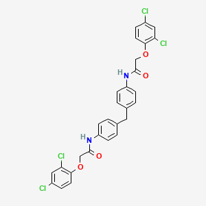 molecular formula C29H22Cl4N2O4 B14912061 N,N'-(Methylenedi-4,1-phenylene)bis[2-(2,4-dichlorophenoxy)acetamide] 