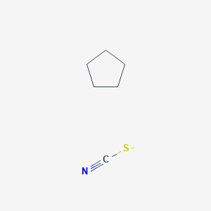 molecular formula C6H10NS- B14912249 Cyclopentane;thiocyanate 