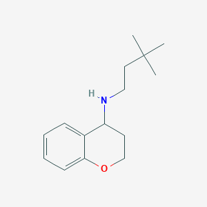 molecular formula C15H23NO B14912286 n-(3,3-Dimethylbutyl)chroman-4-amine 