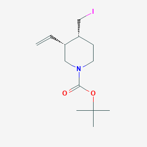molecular formula C13H22INO2 B14912403 tert-Butyl (3R,4R)-4-(iodomethyl)-3-vinylpiperidine-1-carboxylate 