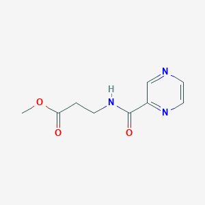 molecular formula C9H11N3O3 B14912542 Methyl 3-(pyrazin-2-ylformamido)propanoate 