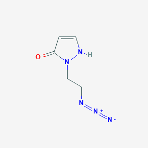 molecular formula C5H7N5O B1491255 1-(2-azidoethyl)-1H-pyrazol-5-ol CAS No. 2098048-31-6