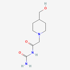molecular formula C9H17N3O3 B14912758 n-Carbamoyl-2-(4-(hydroxymethyl)piperidin-1-yl)acetamide 