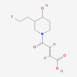 (E)-4-(3-(2-fluoroethyl)-4-hydroxypiperidin-1-yl)-4-oxobut-2-enoic acid