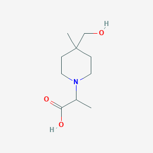 2-(4-(Hydroxymethyl)-4-methylpiperidin-1-yl)propanoic acid