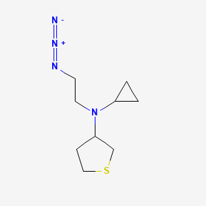 molecular formula C9H16N4S B1491290 N-(2-azidoethyl)-N-cyclopropyltetrahydrothiophen-3-amine CAS No. 2098000-03-2
