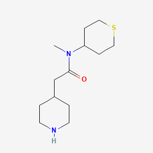 molecular formula C13H24N2OS B1491293 N-methyl-2-(piperidin-4-yl)-N-(tetrahydro-2H-thiopyran-4-yl)acetamide CAS No. 2098081-17-3