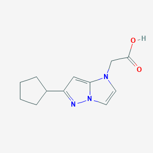 2-(6-cyclopentyl-1H-imidazo[1,2-b]pyrazol-1-yl)acetic acid