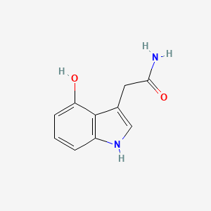molecular formula C10H10N2O2 B14913221 2-(4-hydroxy-1H-indol-3-yl)acetamide 