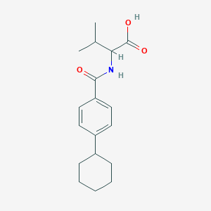 molecular formula C18H25NO3 B14913347 N-[(4-cyclohexylphenyl)carbonyl]valine 
