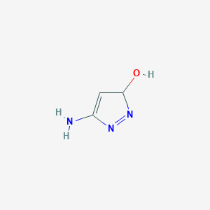 molecular formula C3H5N3O B14913469 5-Amino-3H-pyrazol-3-ol 
