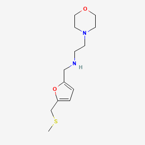 molecular formula C13H22N2O2S B14913482 n-((5-((Methylthio)methyl)furan-2-yl)methyl)-2-morpholinoethan-1-amine 