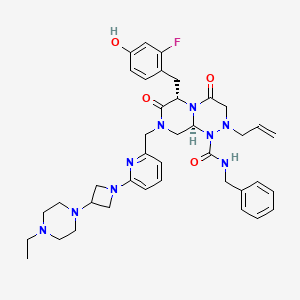 molecular formula C39H48FN9O4 B1491352 E-7386 CAS No. 1799824-08-0