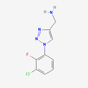 B1491371 [1-(3-chloro-2-fluorophenyl)-1H-1,2,3-triazol-4-yl]methanamine CAS No. 1250431-67-4