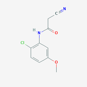 molecular formula C10H9ClN2O2 B1491393 N-(2-chloro-5-methoxyphenyl)-2-cyanoacetamide CAS No. 1307530-78-4
