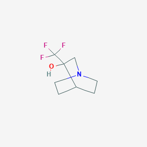 molecular formula C8H12F3NO B1491395 3-(Trifluoromethyl)-1-azabicyclo[2.2.2]octan-3-ol CAS No. 1249550-18-2