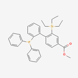 molecular formula C32H35O2PSi B14913971 Methyl 2'-(diphenylphosphanyl)-2-(triethylsilyl)-[1,1'-biphenyl]-4-carboxylate 