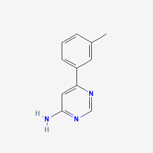 molecular formula C11H11N3 B1491408 6-(3-Methylphenyl)pyrimidin-4-amine CAS No. 1247929-99-2