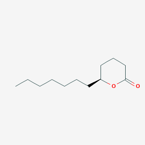 molecular formula C12H22O2 B149142 (6S)-6-Heptyltetrahydro-2H-pyran-2-one CAS No. 108943-47-1