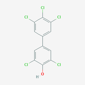 molecular formula C12H5Cl5O B149143 4'-Hydroxy-3,4,5,3',5'-pentachlorobiphenyl CAS No. 130689-92-8