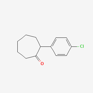 molecular formula C13H15ClO B1491438 2-(4-Chlorophenyl)cycloheptan-1-one CAS No. 107776-14-7