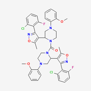 molecular formula C43H40Cl2F2N6O5 B14914422 Bis(2-(3-(2-chloro-6-fluorophenyl)-5-methylisoxazol-4-yl)-4-(2-methoxyphenyl)piperazin-1-yl)methanone 