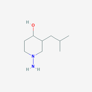 molecular formula C9H20N2O B1491464 1-Amino-3-isobutylpiperidin-4-ol CAS No. 2097998-48-4