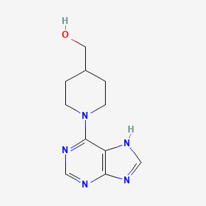 molecular formula C11H15N5O B14914921 (1-(7h-Purin-6-yl)piperidin-4-yl)methanol 