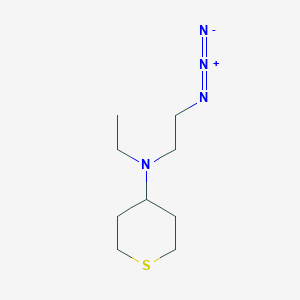 molecular formula C9H18N4S B1491499 N-(2-azidoethyl)-N-ethyltetrahydro-2H-thiopyran-4-amine CAS No. 2098043-73-1