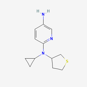 molecular formula C12H17N3S B1491503 N2-cyclopropyl-N2-(tetrahydrothiophen-3-yl)pyridine-2,5-diamine CAS No. 2097984-84-2