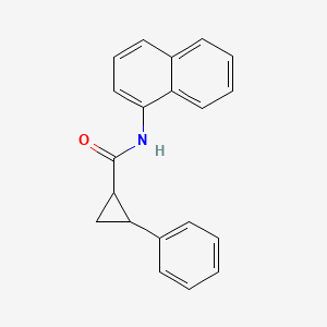 molecular formula C20H17NO B14915338 N-(naphthalen-1-yl)-2-phenylcyclopropanecarboxamide 
