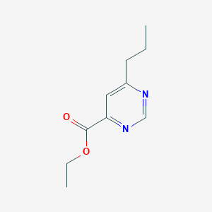 molecular formula C10H14N2O2 B1491539 Ethyl 6-propylpyrimidine-4-carboxylate CAS No. 2098076-71-0