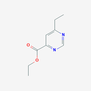 molecular formula C9H12N2O2 B1491542 Ethyl 6-ethylpyrimidine-4-carboxylate CAS No. 2098038-33-4