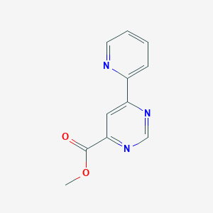 molecular formula C11H9N3O2 B1491571 Methyl 6-(pyridin-2-yl)pyrimidine-4-carboxylate CAS No. 2098037-64-8