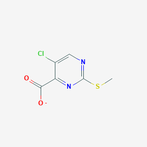 molecular formula C6H4ClN2O2S- B14915780 5-Chloro-2-(methylsulfanyl)pyrimidine-4-carboxylate 
