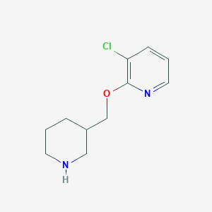 molecular formula C11H15ClN2O B1491589 3-Chloro-2-(piperidin-3-ylmethoxy)pyridine CAS No. 1247221-53-9