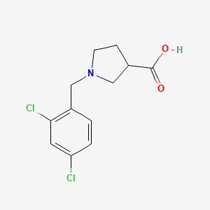 molecular formula C12H13Cl2NO2 B1491624 1-(2,4-Dichlorobenzyl)pyrrolidine-3-carboxylic acid CAS No. 1409030-35-8