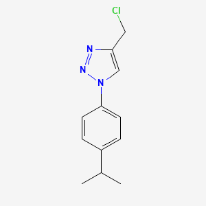 molecular formula C12H14ClN3 B1491629 4-(chloromethyl)-1-[4-(propan-2-yl)phenyl]-1H-1,2,3-triazole CAS No. 1247821-57-3