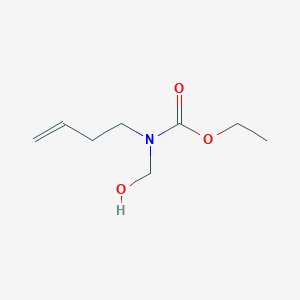 molecular formula C8H15NO3 B149165 Ethyl N-but-3-enyl-N-(hydroxymethyl)carbamate CAS No. 135690-57-2