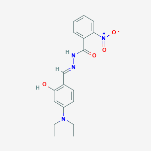 molecular formula C18H20N4O4 B14916730 N'-[4-(diethylamino)-2-hydroxybenzylidene]-2-nitrobenzohydrazide 