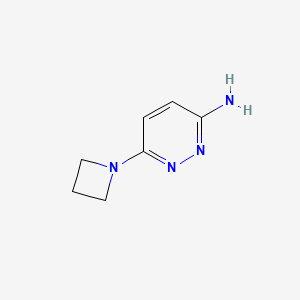 molecular formula C7H10N4 B1491688 6-(Azetidin-1-yl)pyridazin-3-amine CAS No. 1849408-66-7