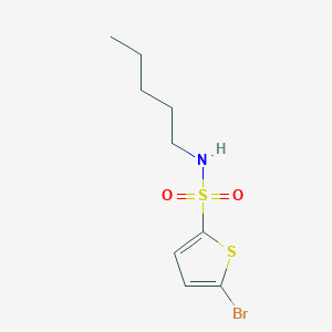 molecular formula C9H14BrNO2S2 B14916888 5-bromo-N-pentylthiophene-2-sulfonamide 
