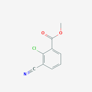 molecular formula C9H6ClNO2 B14916896 Methyl 2-chloro-3-cyanobenzoate 